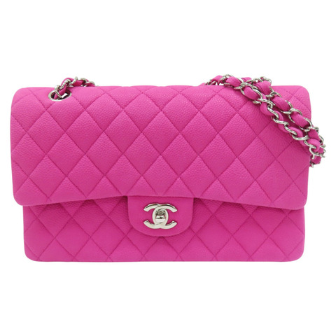 粉色 荔枝紋 牛皮 Coco 25cm 肩背包 A01112【CHANEL 香奈兒】 A01112