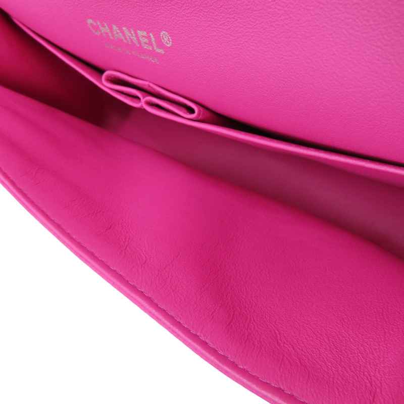 粉色 荔枝紋 牛皮 Coco 25cm 肩背包 A01112【CHANEL 香奈兒】 A01112-5