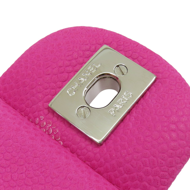 粉色 荔枝紋 牛皮 Coco 25cm 肩背包 A01112【CHANEL 香奈兒】 A01112-11