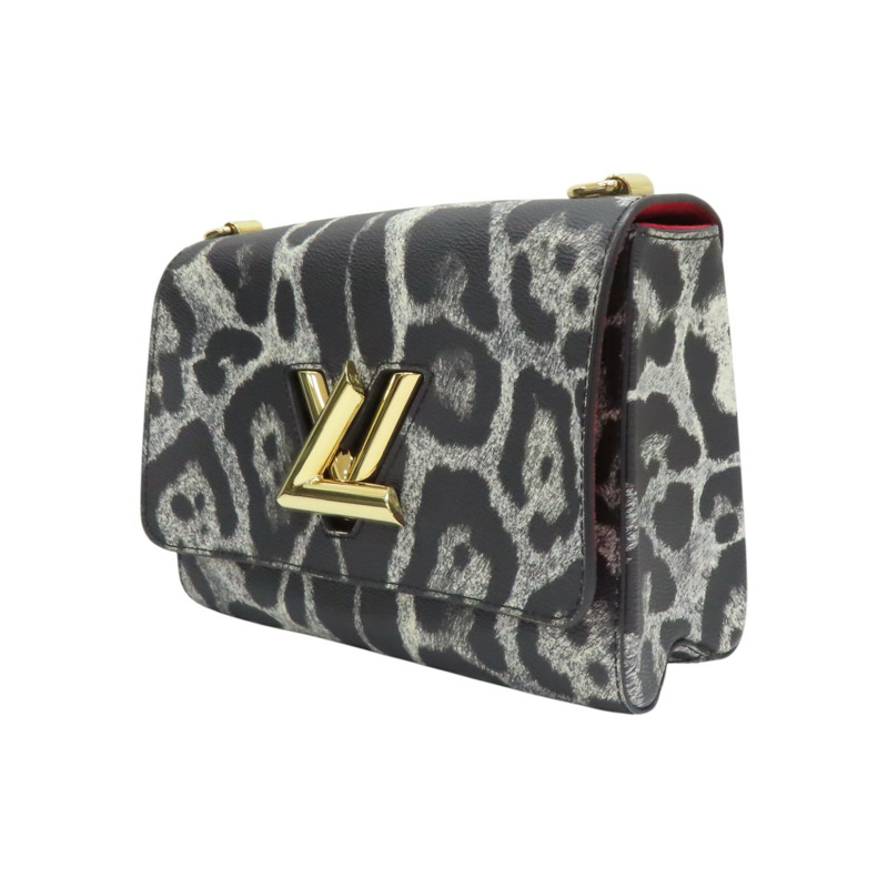 黑色 印花帆布 豹紋 Twist MM 兩用包 M52048【LOUIS VUITTON LV 路易威登】 M52048-2