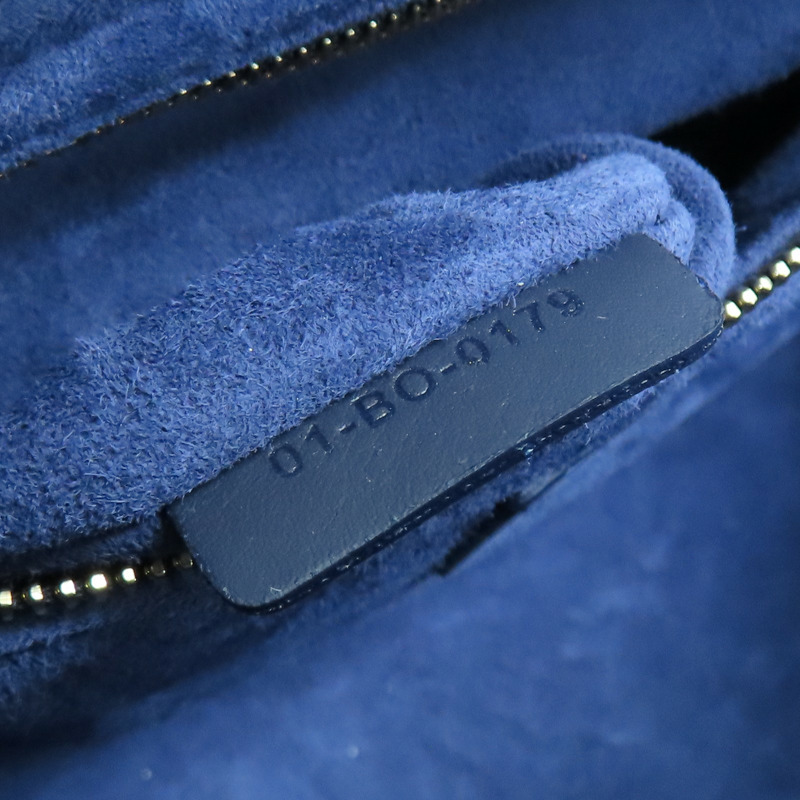 深藍色 牛皮 籐格紋 Lady Dior 兩用包 【Dior 迪奧 】-9