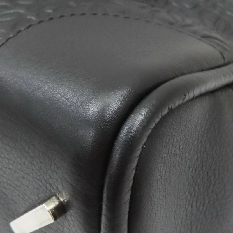 黑色 壓紋牛皮 Amazona small repeat 兩用包【LOEWE 羅威】-14