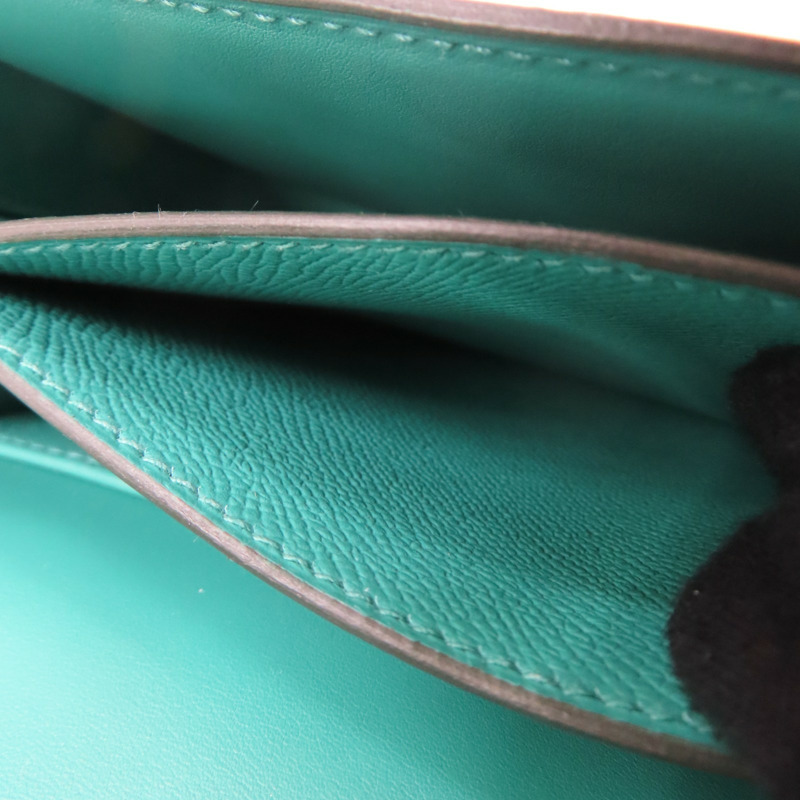 孔雀綠 Epsom牛皮 Mosaique au 24 金扣 D刻【HERMES 愛馬仕】-5