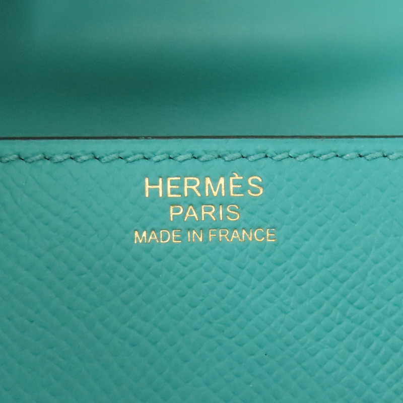 孔雀綠 Epsom牛皮 Mosaique au 24 金扣 D刻【HERMES 愛馬仕】-7