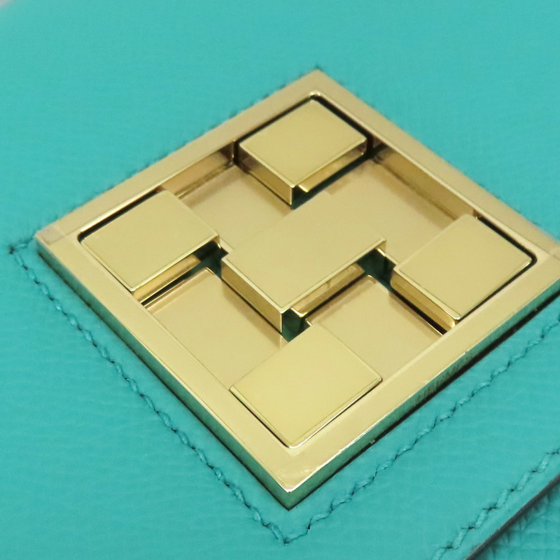 孔雀綠 Epsom牛皮 Mosaique au 24 金扣 D刻【HERMES 愛馬仕】-9