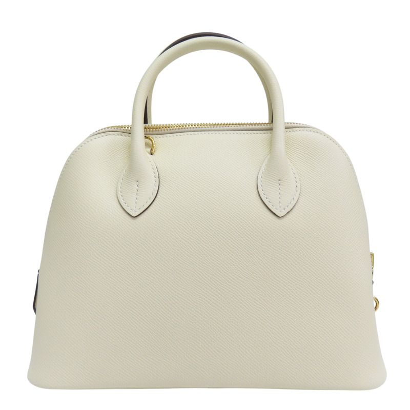 奶油白 Epsom牛皮 Bolide 1923 25cm 肩背包 B刻 金釦【HERMES 愛馬仕】-1
