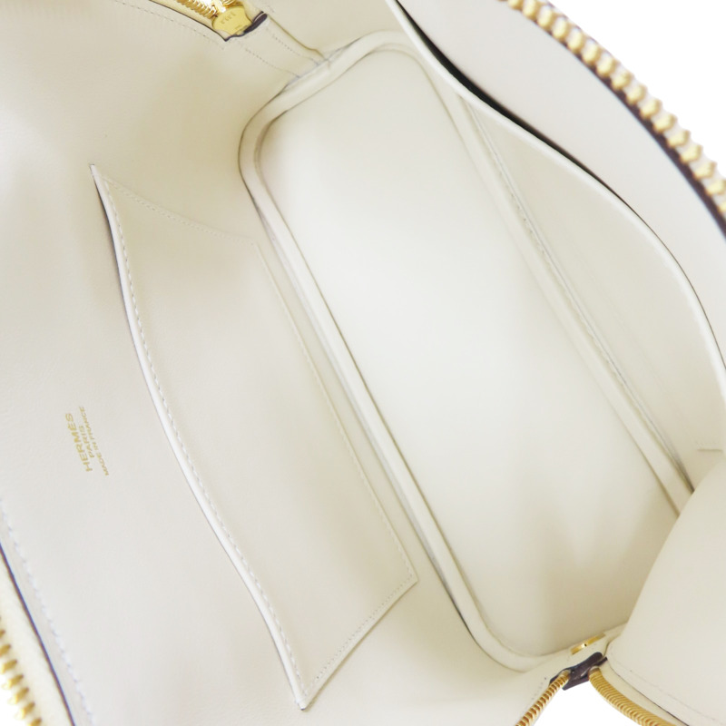 奶油白 Epsom牛皮 Bolide 1923 25cm 肩背包 B刻 金釦【HERMES 愛馬仕】-4