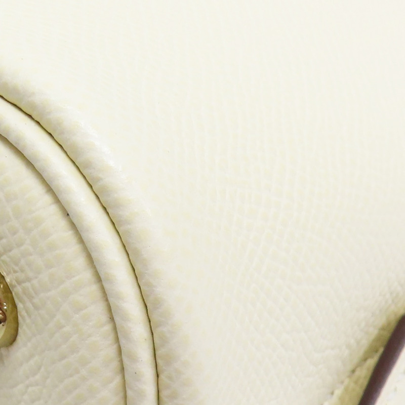 奶油白 Epsom牛皮 Bolide 1923 25cm 肩背包 B刻 金釦【HERMES 愛馬仕】-9