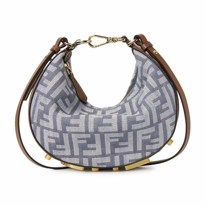 FENDI 石墨色迷你女士單肩包 8BS081 AUT4 F1SYG-1