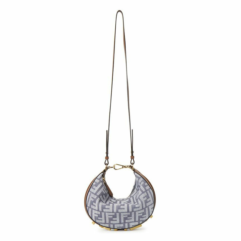 FENDI 石墨色迷你女士單肩包 8BS081 AUT4 F1SYG-6