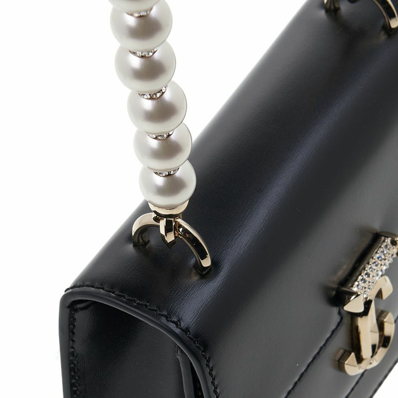 JIMMY CHOO AVENUE QUAD XS RAM 黑色 淺金色 SS25-6