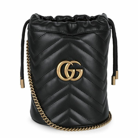 GUCCI 女士 GG Marmont Matelassé 鏈條水桶包 575163 DTDRT 1000