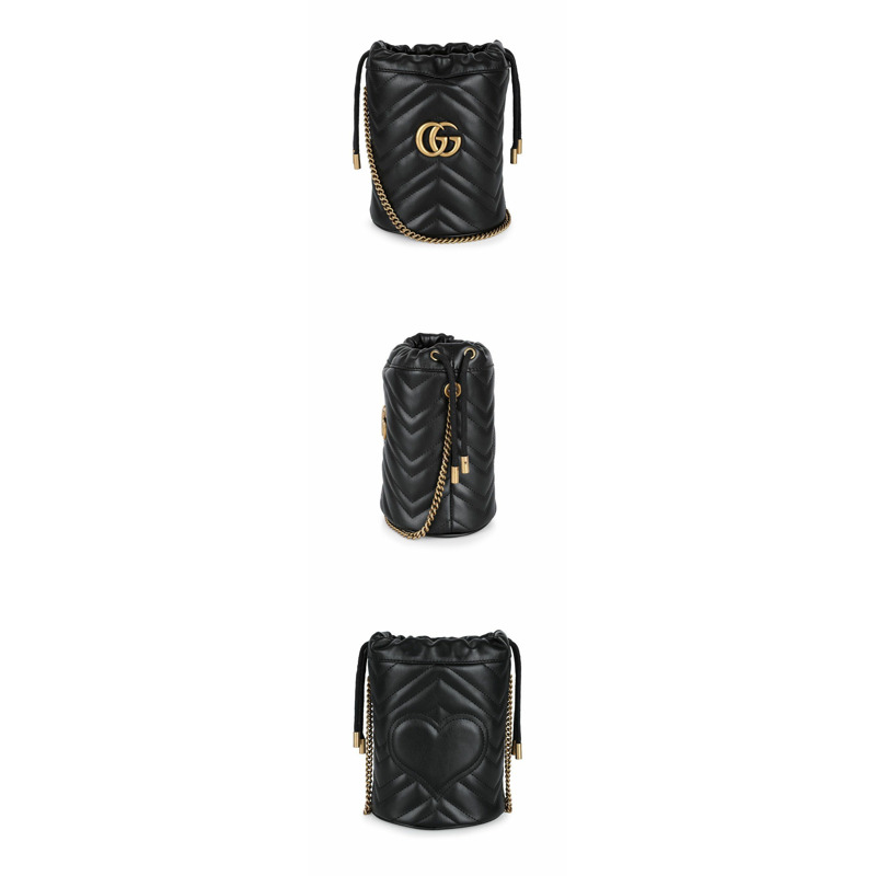 GUCCI 女士 GG Marmont Matelassé 鏈條水桶包 575163 DTDRT 1000-2