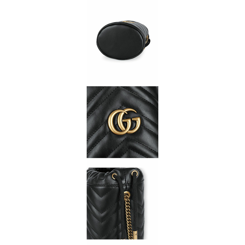 GUCCI 女士 GG Marmont Matelassé 鏈條水桶包 575163 DTDRT 1000-3