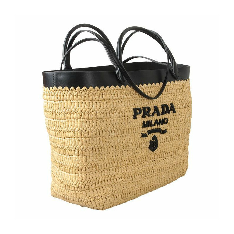 PRADA 鉤針編織手提袋 1BG499 2M2Q F0I55-6