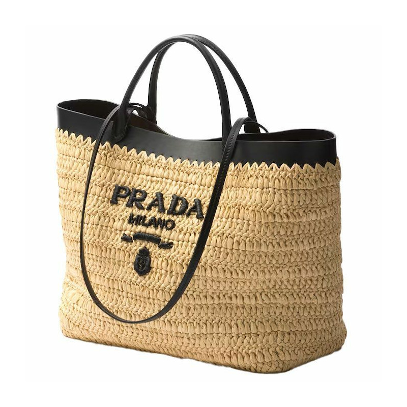 PRADA 鉤針編織手提袋 1BG499 2M2Q F0I55-7