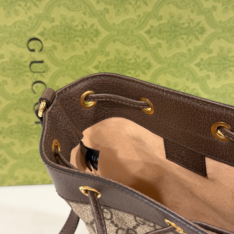 #大全配🈶購證 #專櫃7️⃣萬 Gucci Ophidia老花水桶斜挎包-12