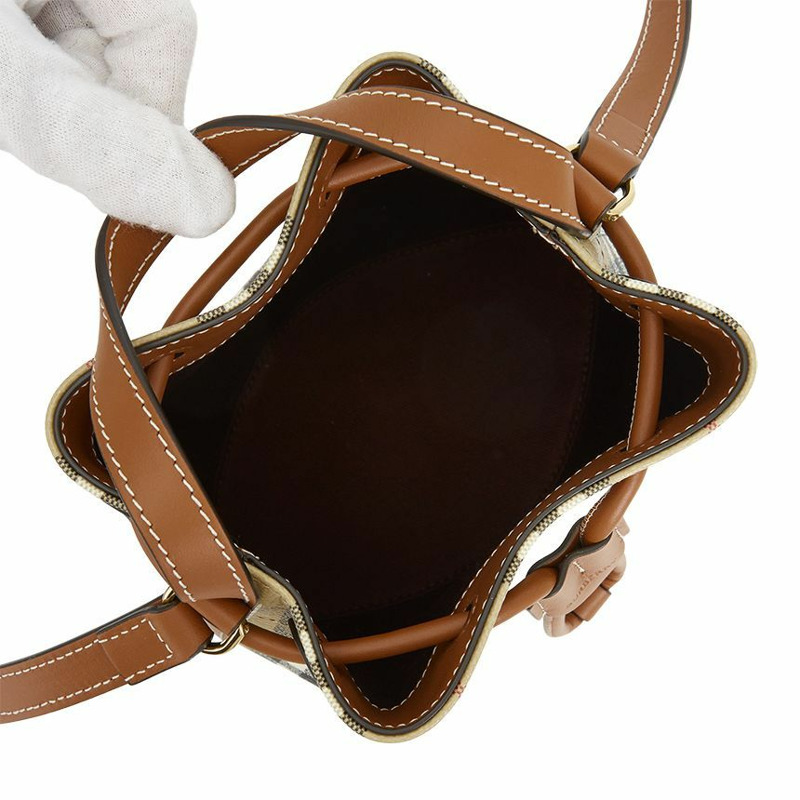 BURBERRY 迷你格紋女士水桶包 8109794-5