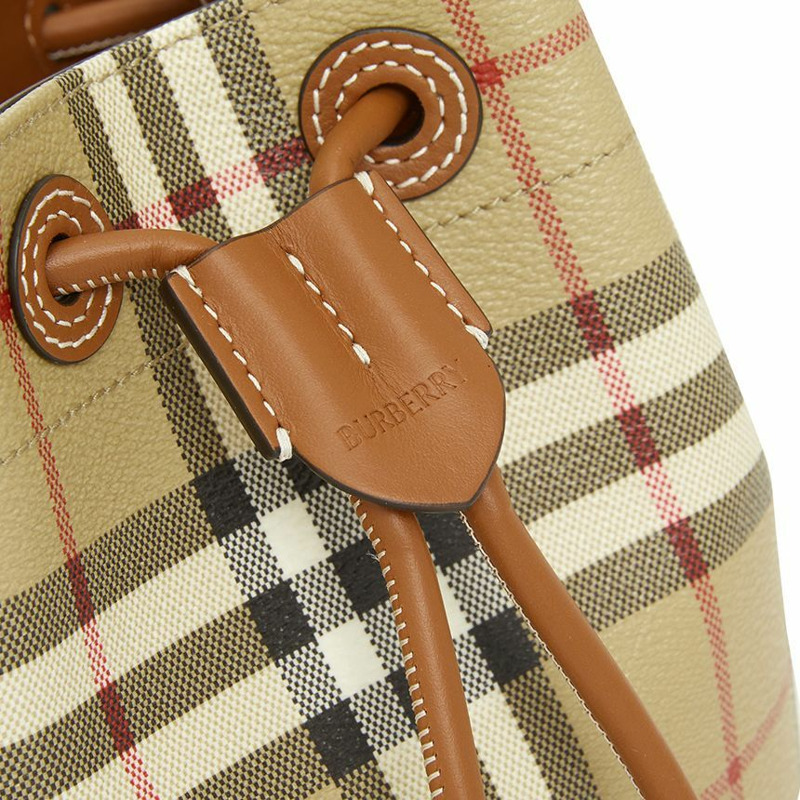 BURBERRY 迷你格紋女士水桶包 8109794-7
