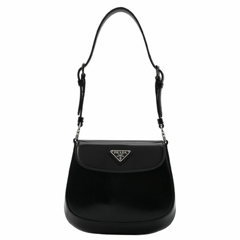 PRADA Triangle Logo Cleo 迷你肩背包 黑色 1BH188 ZO6 F0002