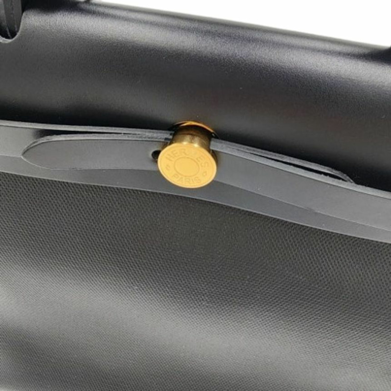 HERMES Herbag 31 帆布黑色金色五金印章全套 H072069CCAA-11