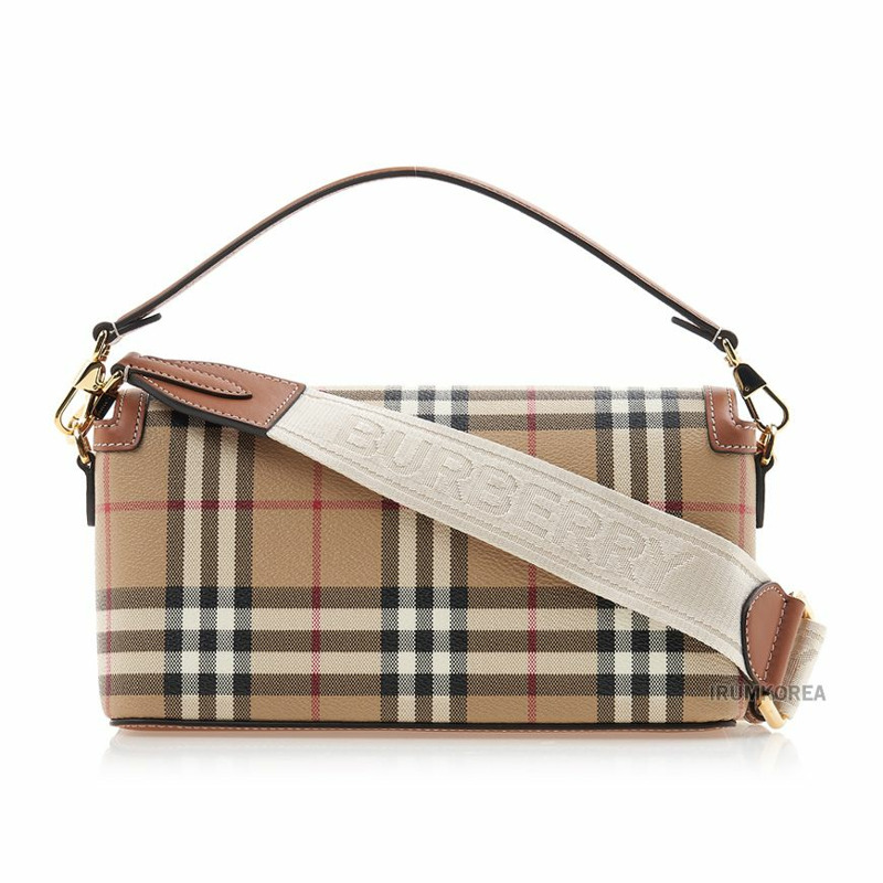 BURBERRY 女士格紋水桶包-2