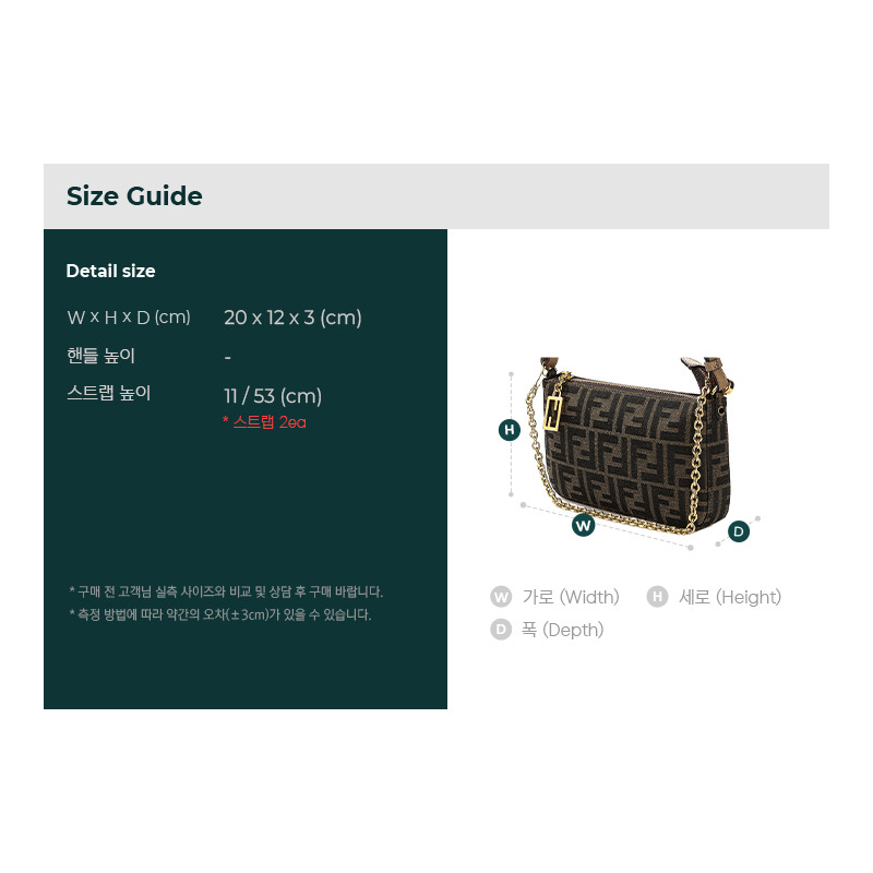 FENDI 25FW 女士手提包 (8BS073 AD23 F1GE3)-2