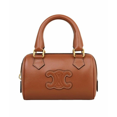 CELINE 迷你波士頓光滑小牛皮棕褐色 10P043ESM 04LU