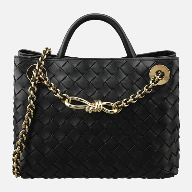 BOTTEGA VENETA 5F Andiamo 小號鏈條單肩包 黑色 786008 VCPP1 1019-0