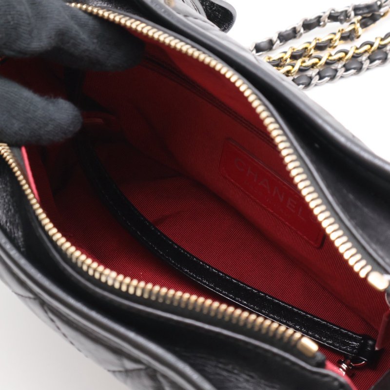 CHANEL 雙鍊條流浪包 - 小號黑28開-2