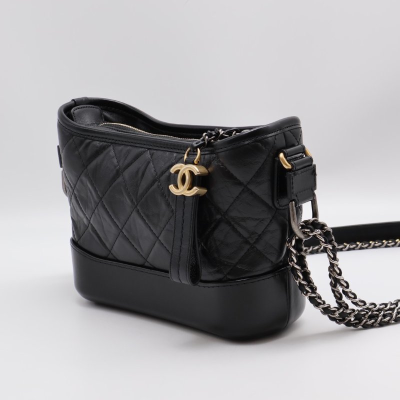 CHANEL 雙鍊條流浪包 - 小號黑28開-6