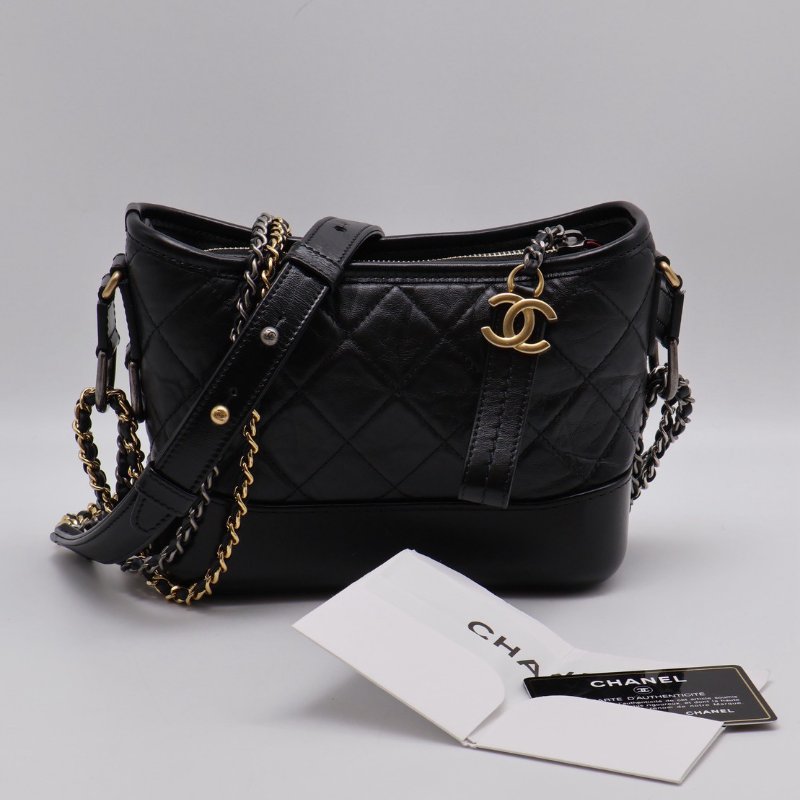 CHANEL 雙鍊條流浪包 - 小號黑28開-8