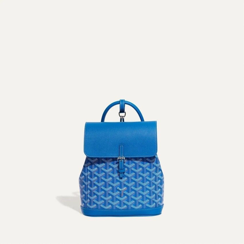 GOYARD Alping迷你背包 藍色-3