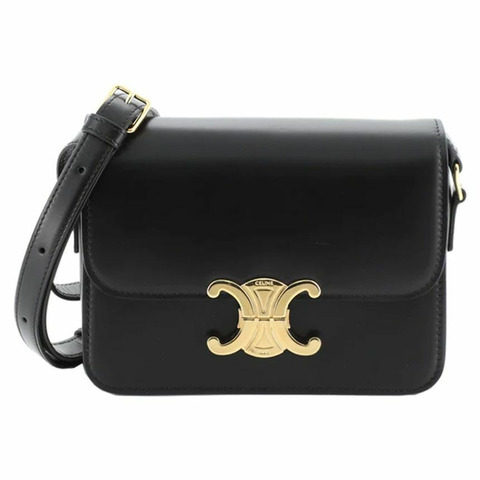CELINE Triope Tin 單肩包 黑色 188423 BF4 38NO