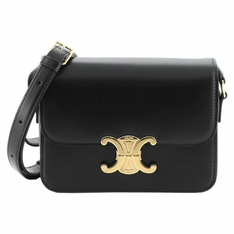 CELINE Triope Tin 單肩包 黑色 188423 BF4 38NO-0