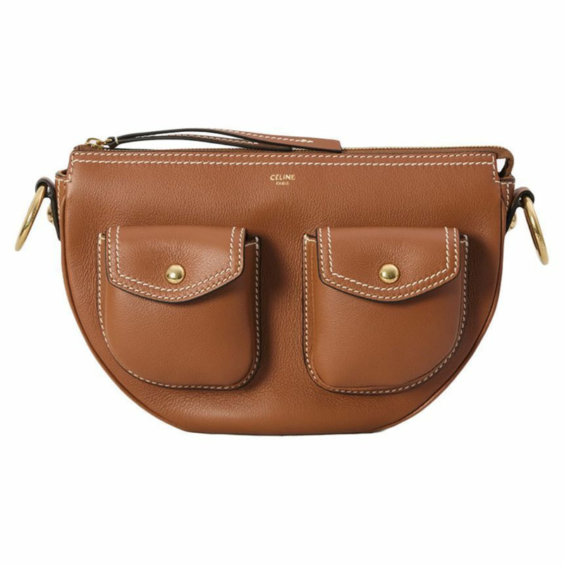 CELINE 25SS 多口袋肩背包 沙色 118043 FDU 04LU-0