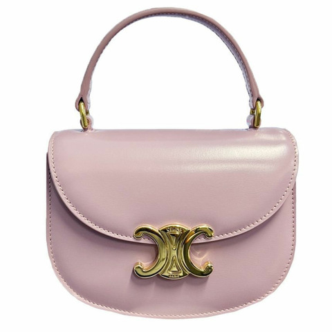 CELINE Triope Mini Versace Cleo 手提斜背包，淺紫色