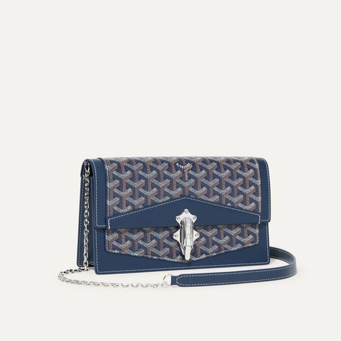 GOYARD 瑪麗-卡羅琳公爵夫人包，海軍藍印章：DUCHESPMLTY12CL12P