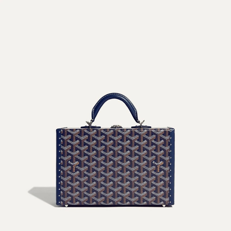 GOYARD Grand Hotel 行李箱包 海軍藍印章:GHOTELPMLTY12CL12P-3