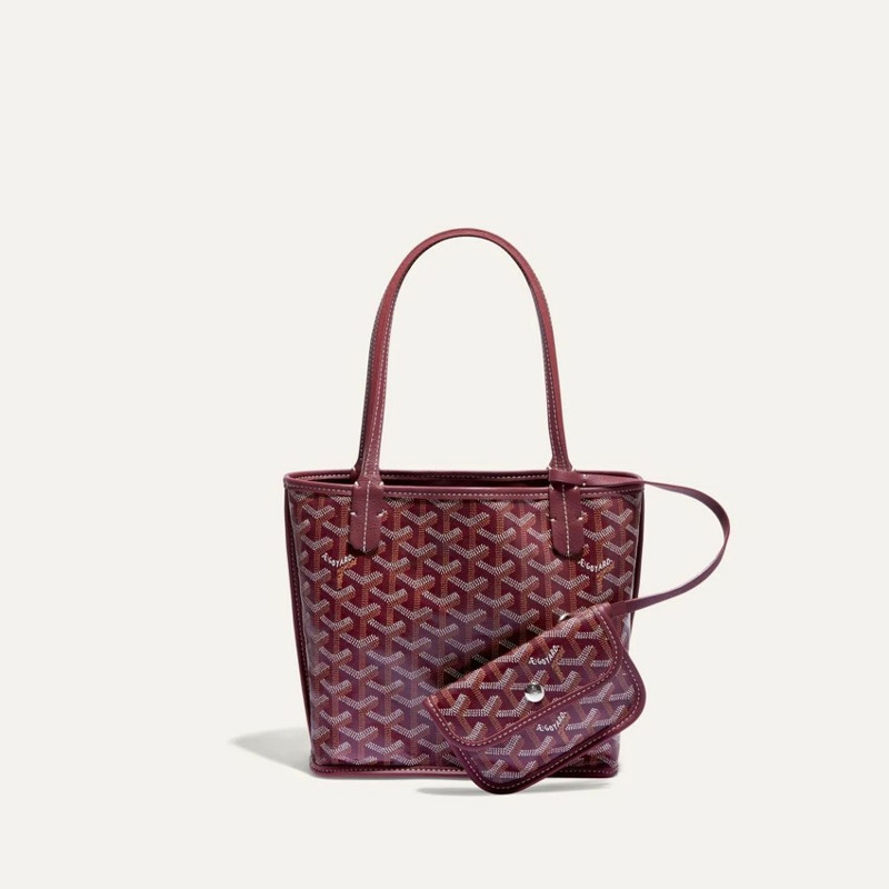 GOYARD Anjous迷你包 酒紅色-3