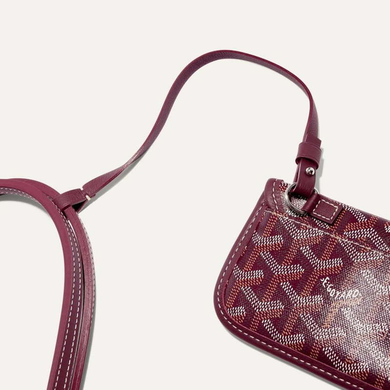 GOYARD Anjous迷你包 酒紅色-5