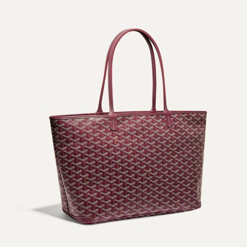 GOYARD Artois MM 勃根地紅手提包 ARTOISMMLTY33CL33P-2