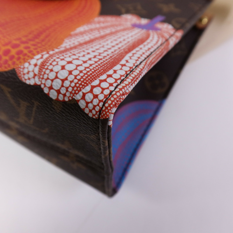 LOUIS VUITTON Monogram LVxYayoi Kusama On The Go PM金扣手挽肩背兩用袋-6