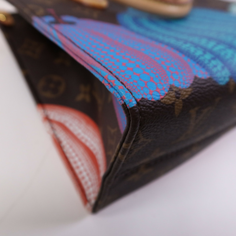 LOUIS VUITTON Monogram LVxYayoi Kusama On The Go PM金扣手挽肩背兩用袋-9