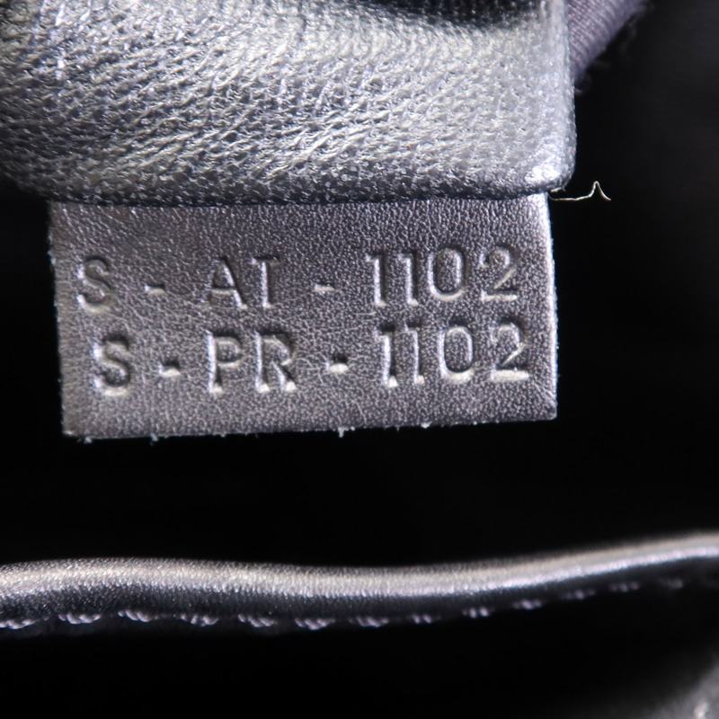 CELINE 麻質/牛皮皮革Mini Luggage金扣手挽袋-15