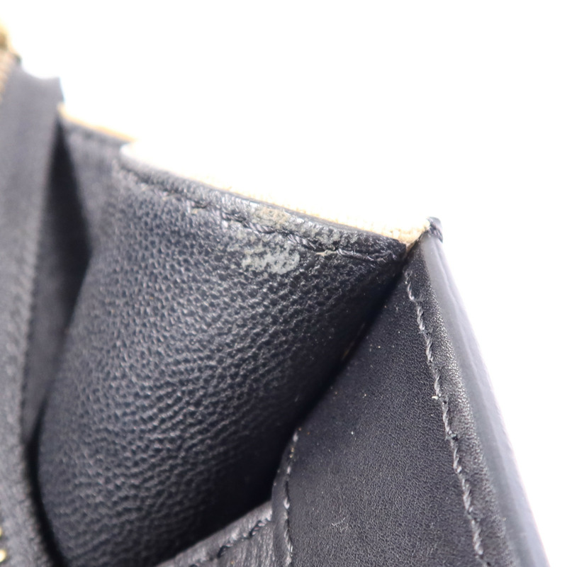 CELINE 麻質/牛皮皮革Mini Luggage金扣手挽袋-19