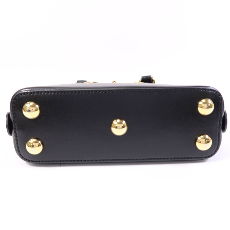 GUCCI 牛皮皮革Horsebit 1955 Mini Top Handle金扣手挽肩背兩用袋-3