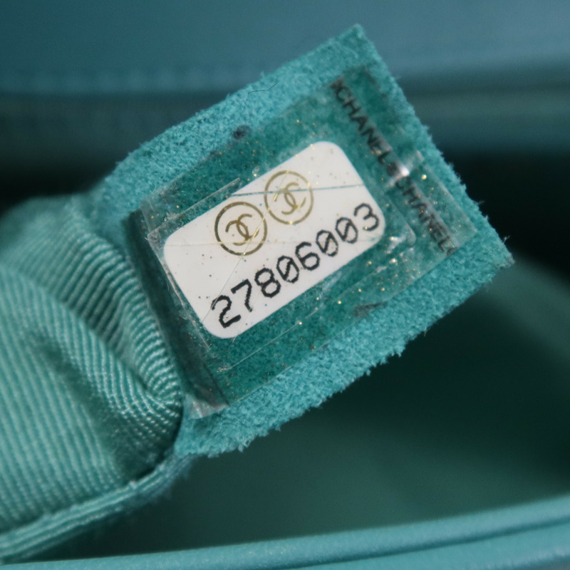 CHANEL 羊皮皮革Boy 25金扣鏈帶肩背袋-12