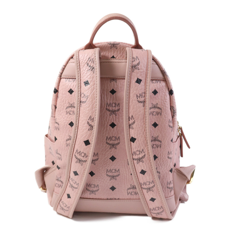 MCM 塗層帆布BackPack金扣背包-1