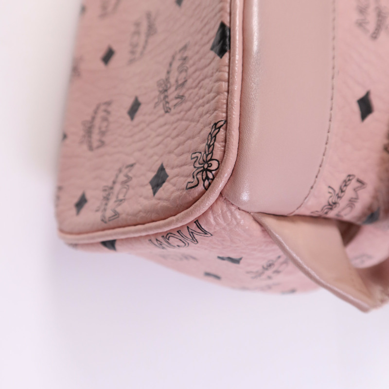 MCM 塗層帆布BackPack金扣背包-7